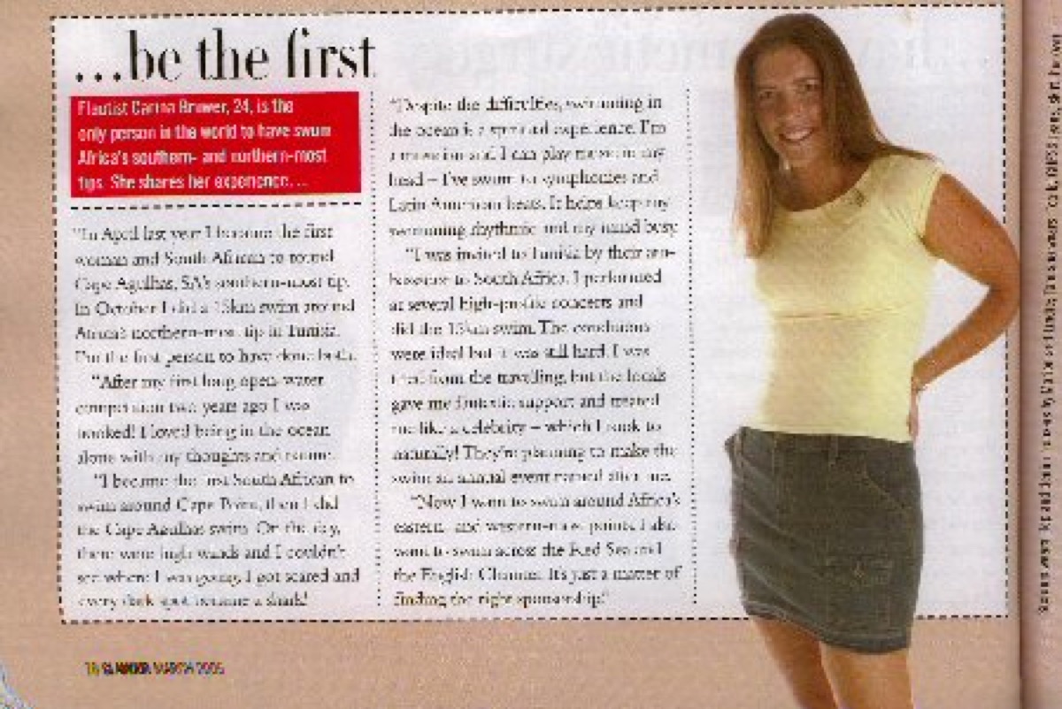 Magazine feature on Carina Bruwer