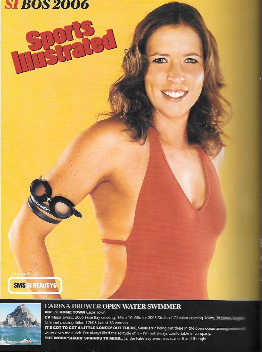 Press feature on Carina Bruwer's marathon swim