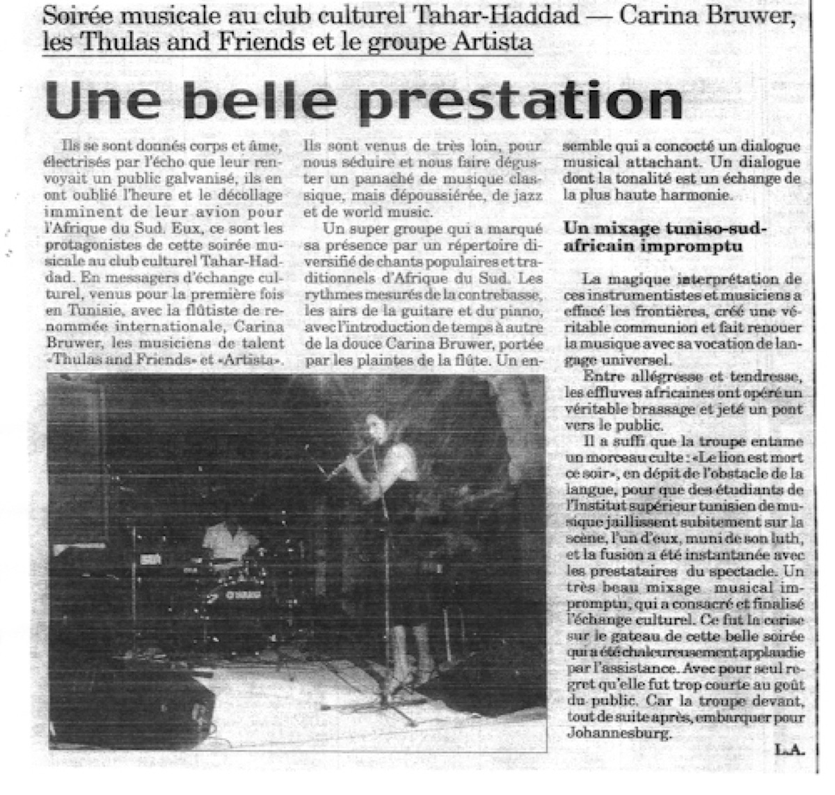 Magazine profile of Carina Bruwer