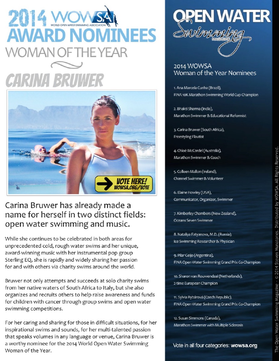 Carina Bruwer — WOWSA Woman of the Year award feature